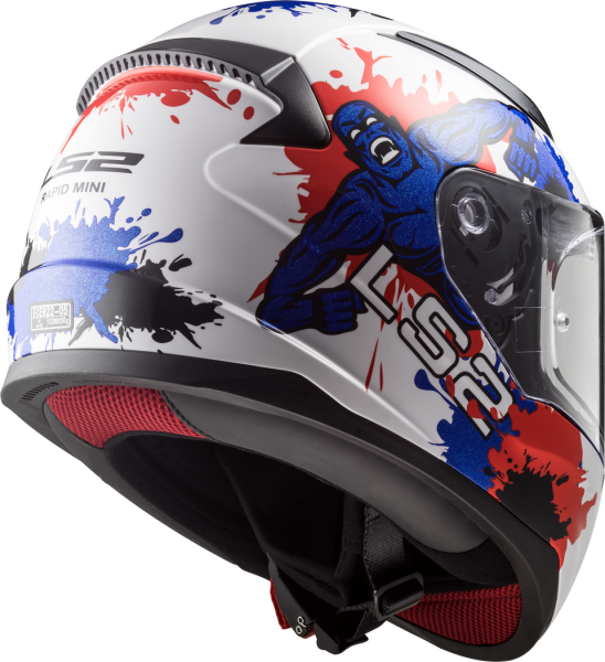 LS2 FF353 Rapid Mini Kinderhelm Monster