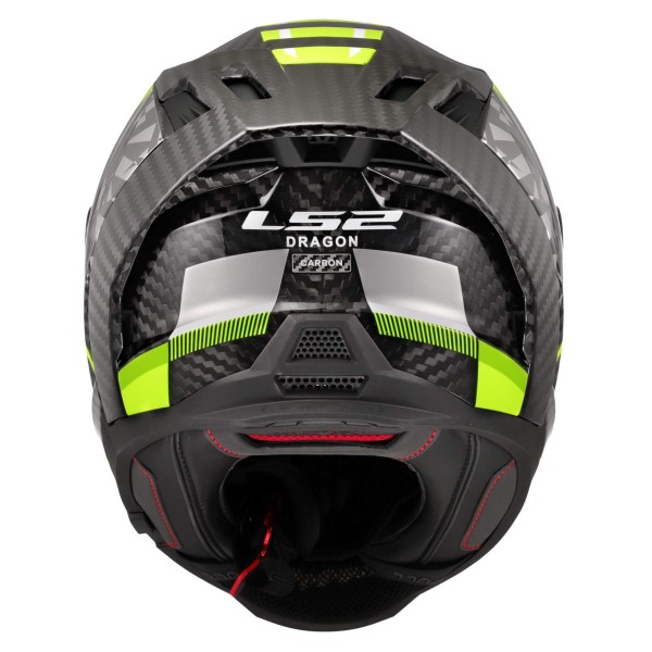 LS2 FF807 Dragon Carbon Trax gelb