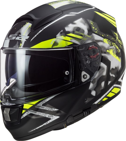 LS2 FF397 Vector FT2 Stencil Schwarz matt /Gelb
