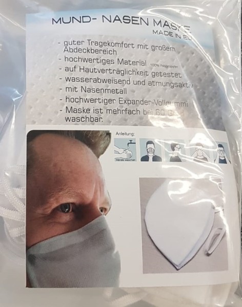 Mund und Nasenmaske 5er Pack Waschbar bei 60 Grad bis zu 50x Mund und Nasenmaske 5er Pack Waschbar bei 60 Grad bis zu 50x