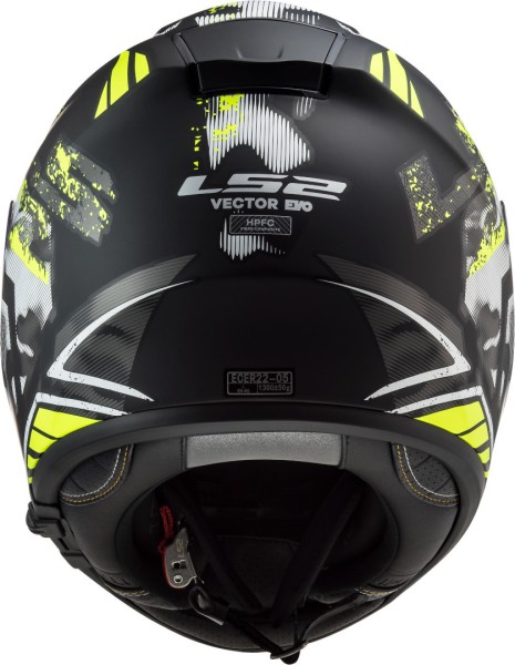 LS2 FF397 Vector FT2 Stencil Schwarz matt /Gelb