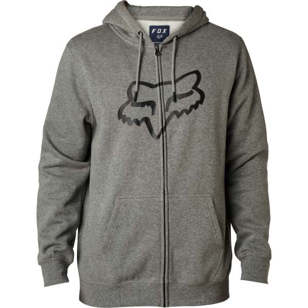 Fox Legacy Foxhead Zip Pullover mit Kapuze grau Fox Legacy Foxhead Zip Pullover mit Kapuze grau