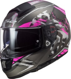 LS2 FF397 Vector FT2 Stencil Titan/Pink LS2 FF397 Vector FT2 Stencil Titan/Pink