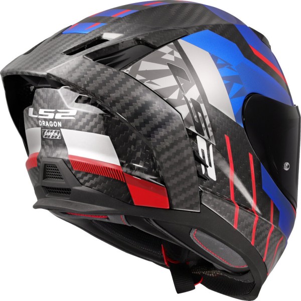 LS2 FF807 Dragon Trax Carbon blau rot