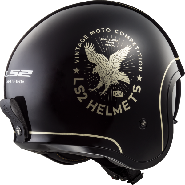 LS2 OF599 Spitfire Flier Jethelm mit Sonnenblende