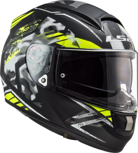 LS2 FF397 Vector FT2 Stencil Schwarz matt /Gelb