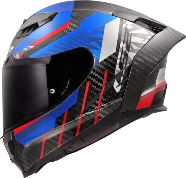 LS2 FF807 Dragon Trax Carbon blau rot