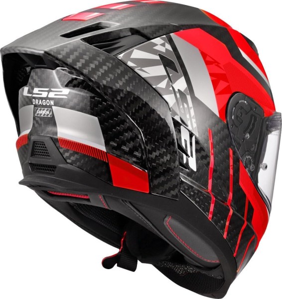 LS2 FF807 Dragon Carbon Trax rot