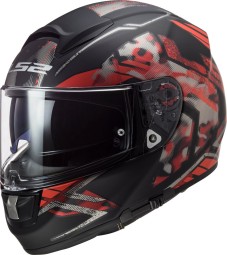 LS2 FF397 Vector FT2 Stencil Schwarz matt/rot LS2 FF397 Vector FT2 Stencil Schwarz matt/rot